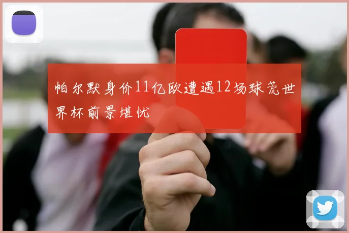 帕尔默身价11亿欧遭遇12场球荒世界杯前景堪忧